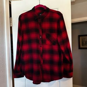 Rails Red & Black Plaid Button Up Shirt
